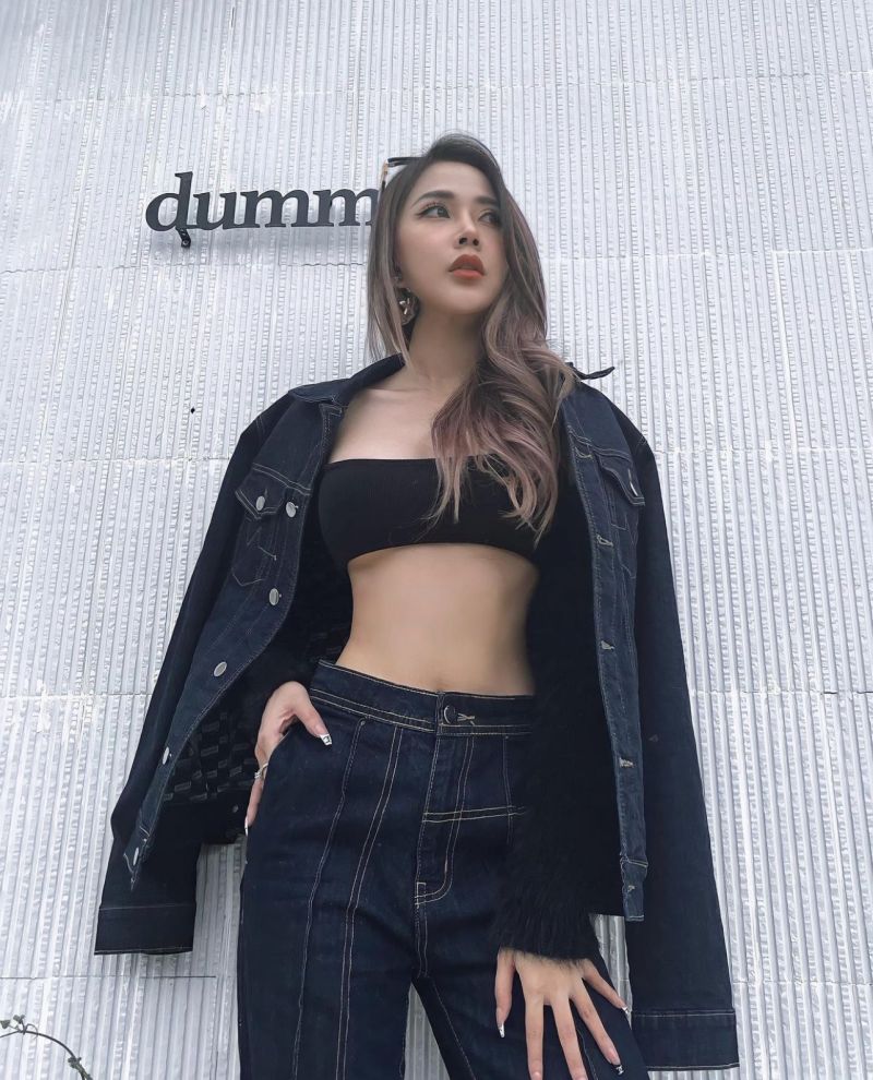 Tiểu Vy phối đẹp kiểu áo crop top bằng gang tay - 5