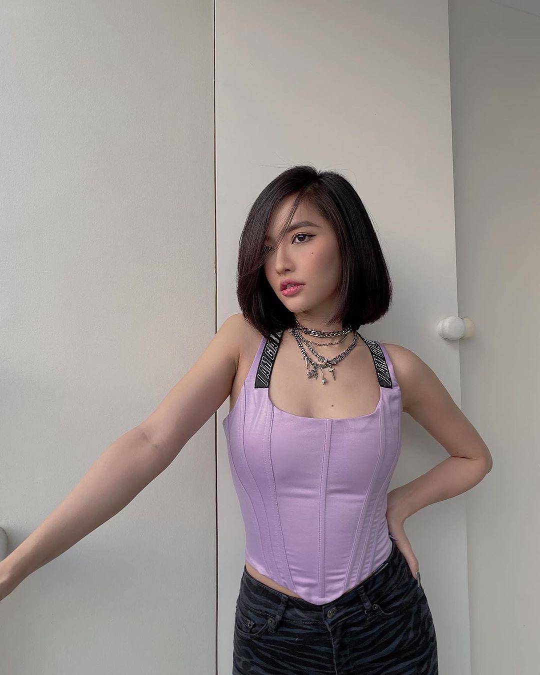 Corset màu hoa oải hương được sao Việt ưa chuộng - 6