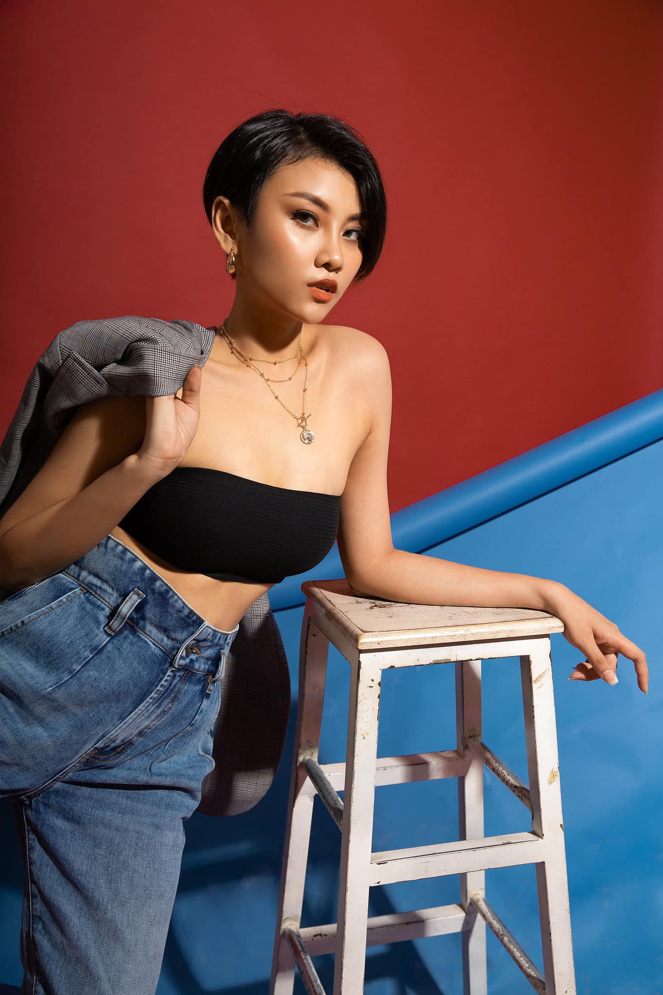 Thời trang đời thường nóng bỏng khác xa lên sóng của BTV truyền hình HTV thi hoa hậu - 5