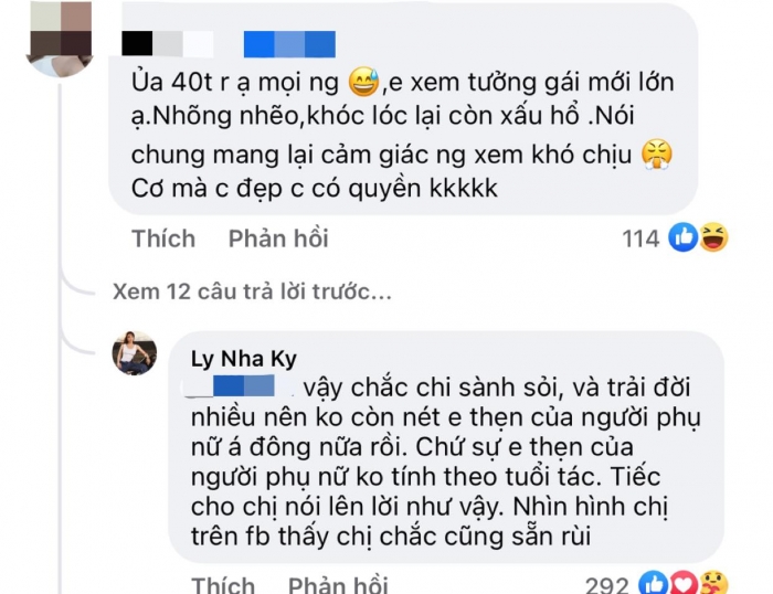 Lý Nhã Kỳ đáp trả "sâu cay" khi bị cư dân mạng đồng loạt mỉa mai 7 Bình luận mỉa mai Lý Nhã Kỳ của khán giả trên facebook