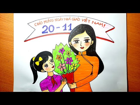 Tổng hợp 30+ ảnh đẹp mừng ngày Nhà giáo Việt Nam 133 Ảnh đẹp bằng tranh vẽ 20/11