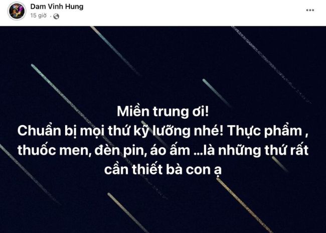 sao việt hướng về miền Trung