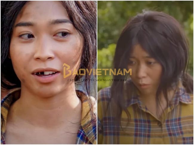 tạo hình của Huỳnh Thới Ngọc Thảo trong vai Ba lùi (Gia Đình Cục Súc)
