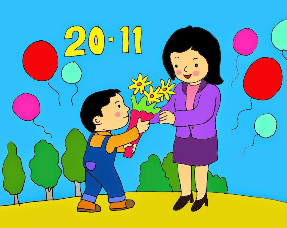 Tổng hợp 30+ ảnh đẹp mừng ngày Nhà giáo Việt Nam 136 Tranh nhà giáo Việt Nam - Cậu học trò và cô giáo