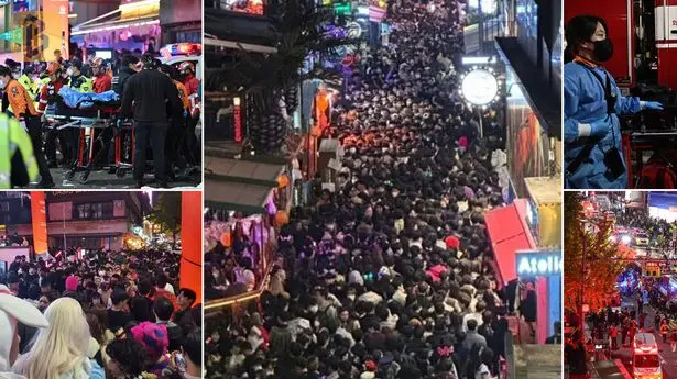 Hàng trăm nghìn người dồn về "phố Tây" Itaewon để tham gia lễ hội Halloween.