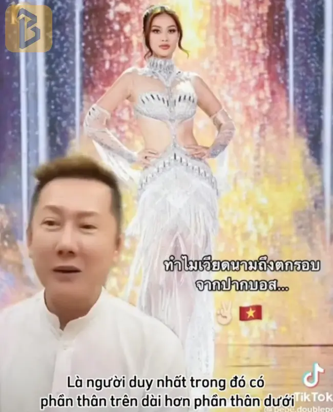 Chủ tịch Miss Grand International gây tranh cãi với bình luận về ngoại hình Đoàn Thiên Ân 7 Chủ tịch Nawat bị netizen chỉ trích vì dùng lời lẽ "body shaming" Thiên Ân.
