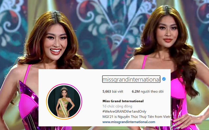 Bất ngờ trang chủ Miss Grand tụt 1 triệu lượt theo dõi khi Thiên Ân out top 10 6 Bất ngờ trang chủ Miss Grand tụt 1 triệu lượt theo dõi khi Thiên Ân out top 10