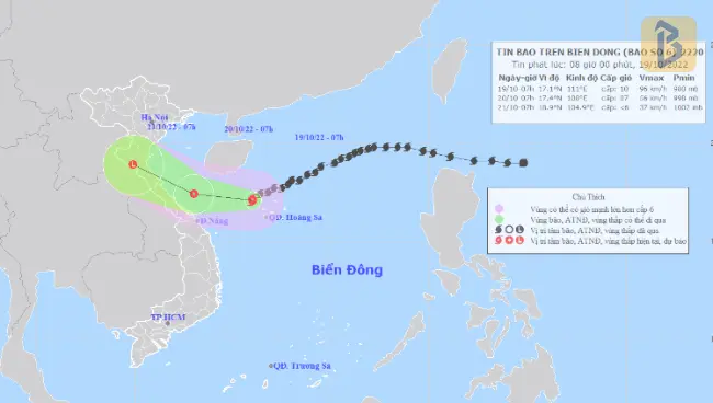 Tin bão: Bão số 6 giảm cấp hướng vào vùng biển Quảng Bình - Thừa Thiên Huế 7 tin bão số 6 mới nhất