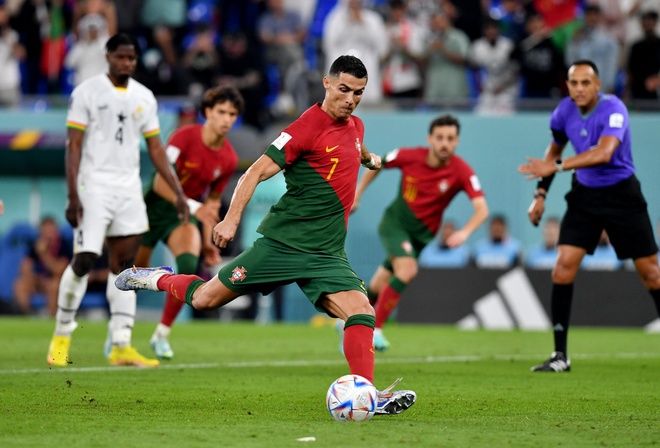 Bồ Đào Nha chiến thắng đầy chật vật trước đối thủ Ghana với tỷ số 3-2