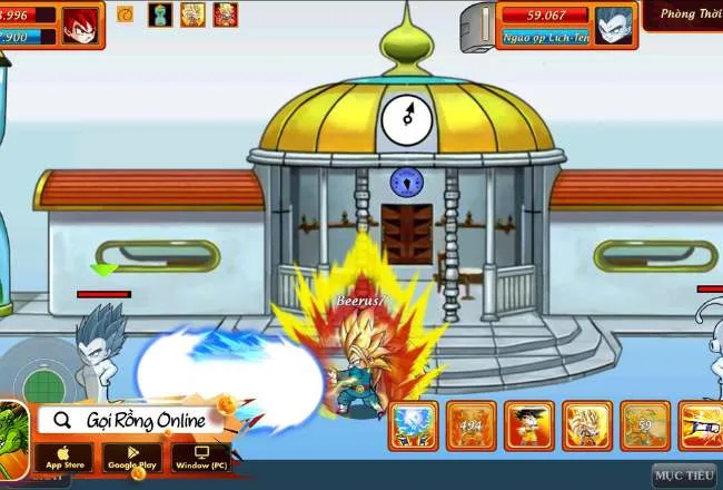 Gọi rồng Online - Game Dragon Ball do người Việt phát hành 6 Giao diện Game Gọi rồng Online độc đáo